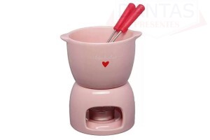 Conjunto Fondue Lamour Rosa 05 peças - Etilux