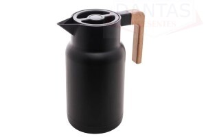 Garrafa Térmica de Plástico Organic Preta 1 Litro - Lyor