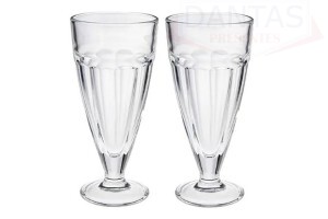 Jogo 2 Cops de Vidro para MilkShake Luxor 300ml