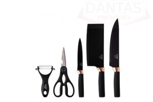 Kiti Facas 5peças de Inox e Plástico PP - Clink