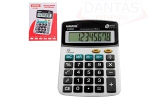 Calculadora de Mesa Music 8 dig Bateria 13,8x10,3cm - Imporiente