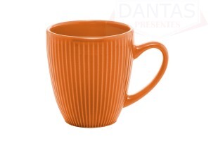 Caneca de Cerâmica Roma Laranja 210ml - Coliseu
