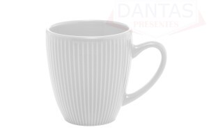 Caneca de Cerâmica Roma Branca 210ml - Lyor