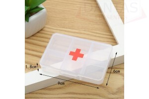 Porta Comprimido de Plástico Transparente - Amigold