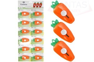 Mini Estilete Cenoura Cartela com 12 peças  7x3,2cm - FWB