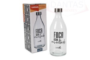 Garrafa de Vidro Foca no Estudo 1 Litro - Unika