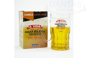 Caneca Super Cheia A Vida Não é Só Pagar Boletos 600ml - Unika