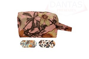 Necessaire Estojo Floral 19x11,5x9cm - Dantas