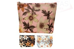 Necessaire Oval Floral 27x18x8cm - Dantas